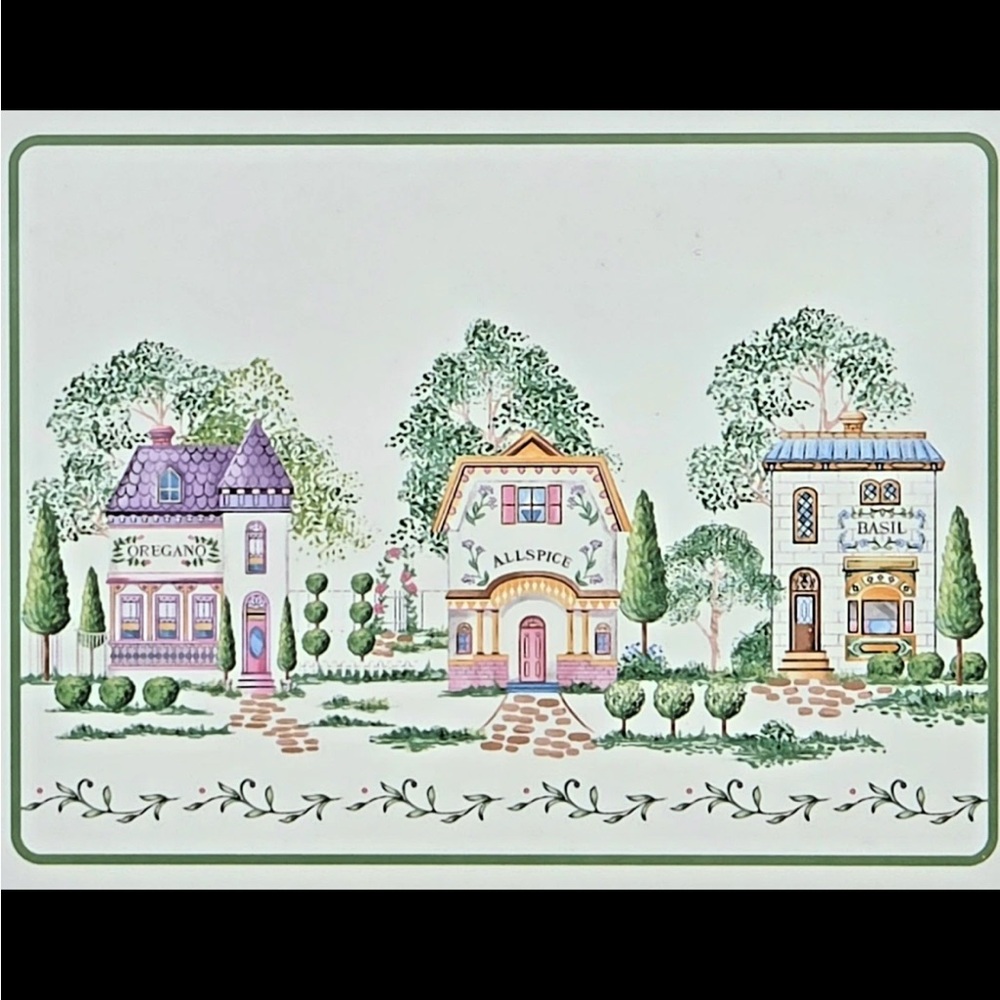 Rare Lenox Spice Village placemats set of 4 - Picture 10 of 10